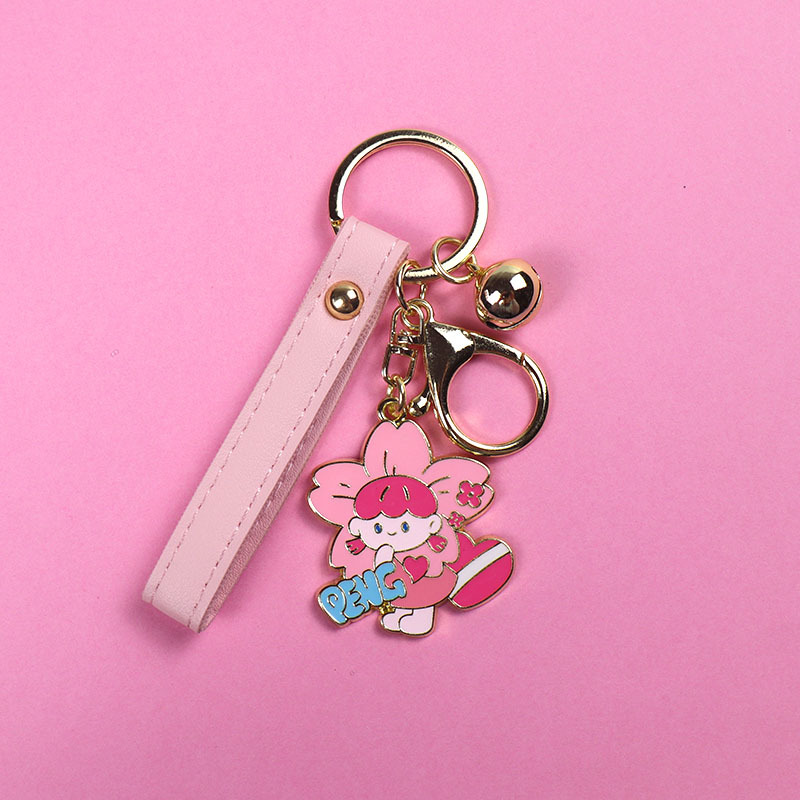 Fashion Personality Cherry Hair Sauce Girl Car Key Chain Peng Style - Shop at LoveMi