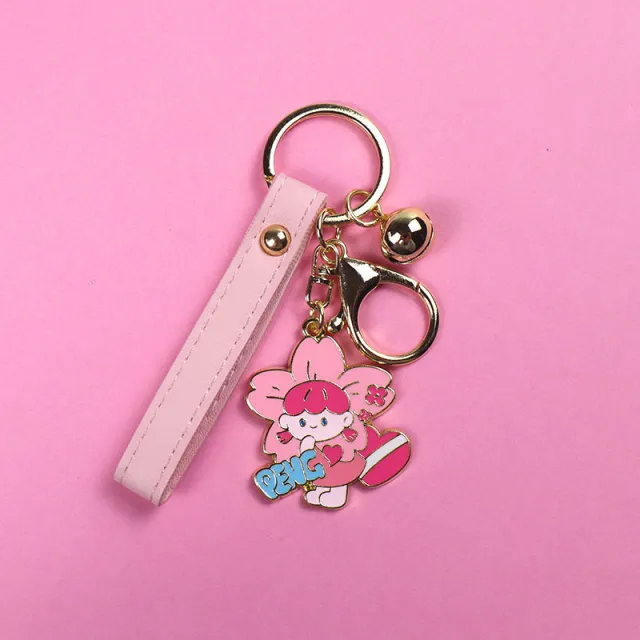 Fashion Personality Cherry Hair Sauce Girl Car Key Chain Peng Style - Shop at LoveMi