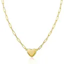 Magnetic Heart Matching Necklace For Couples, 18K Gold Rose Gold Plated Stainless Steel Paperclip Chain, Relationship Friendship Gift view 9