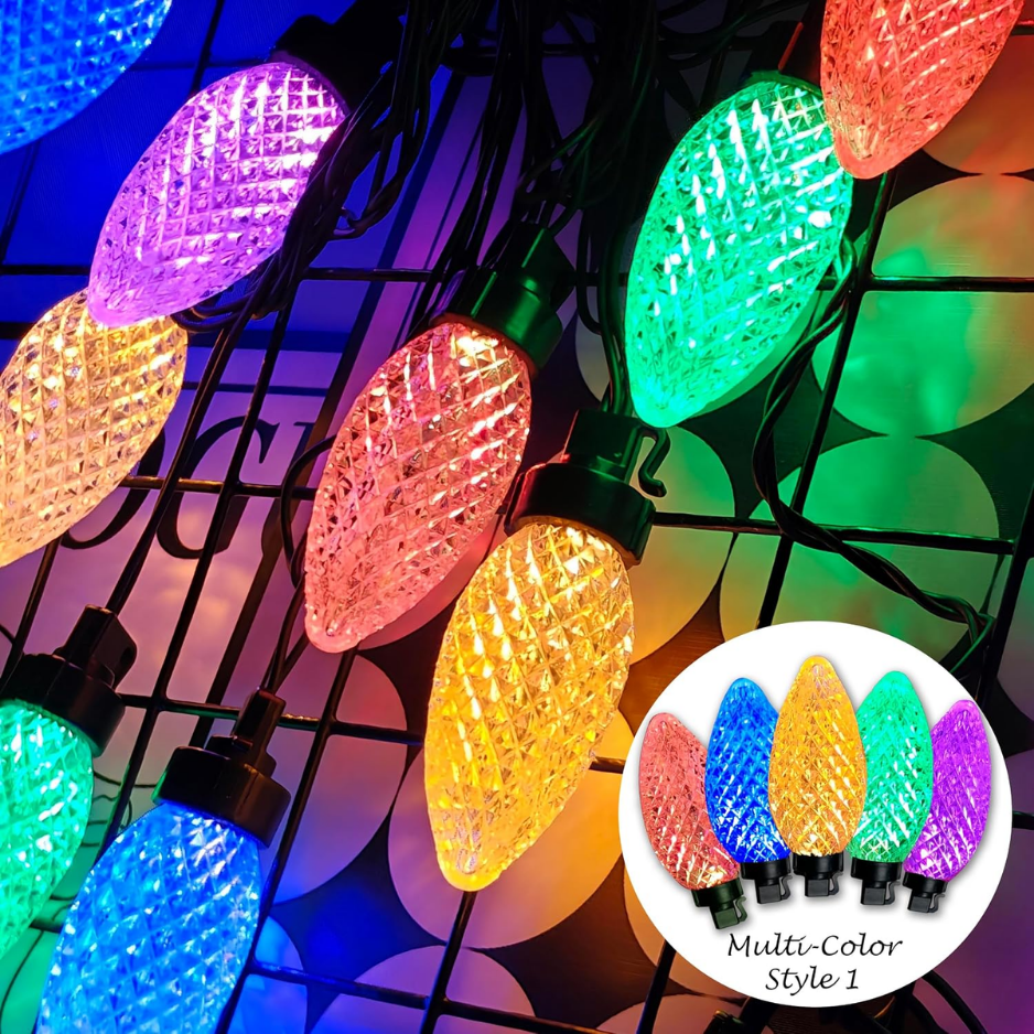 20 LED 41 FT Christmas String Lights Oversize Pinecone For Xmas Decor Christmas Lights Twinkle String Lights Plug In 11 Modes Timer Memory 3