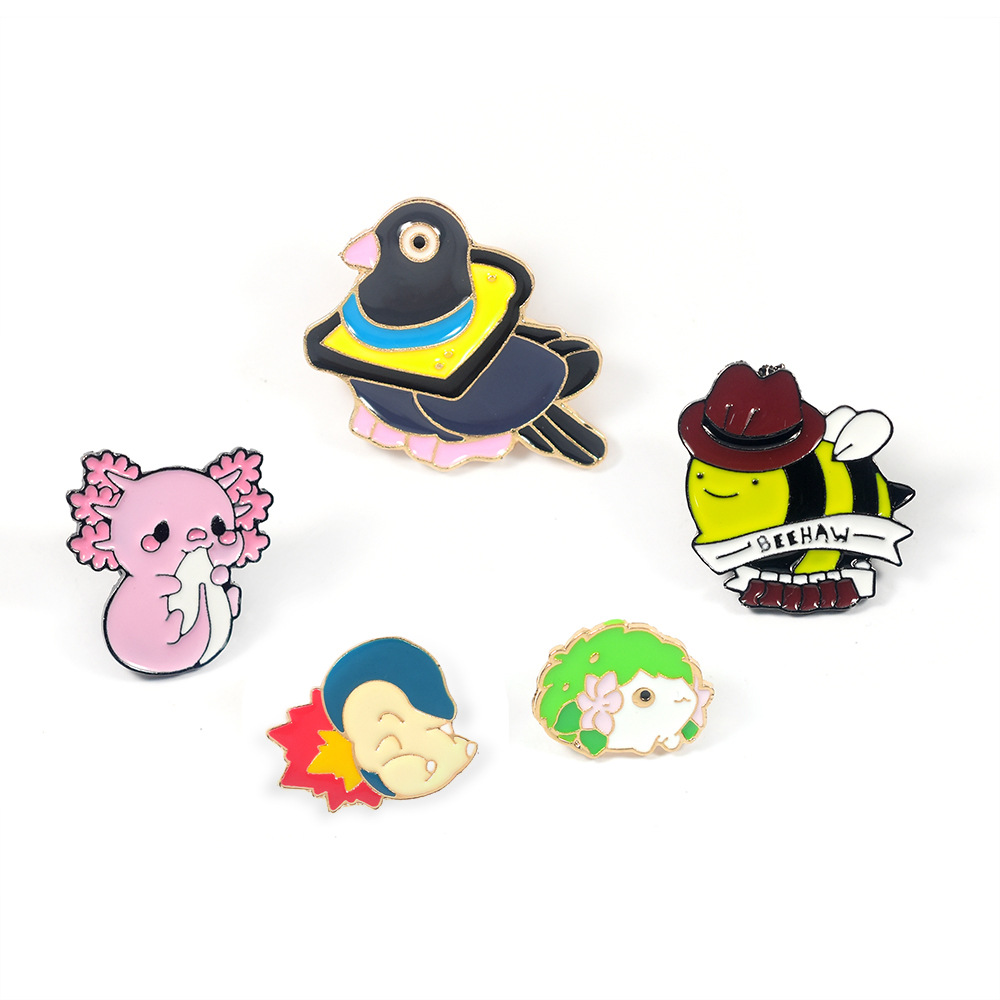 Cartoon Cute Animal Brooch Badge Accessory — view 3