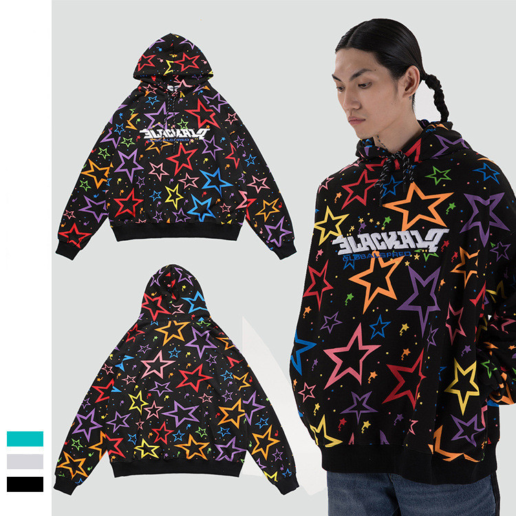 Hip Hop Loose National Trend Hooded Long Sleeve Sweatshirt