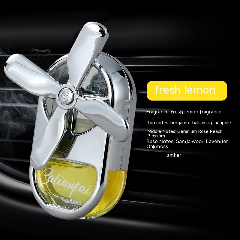 Title 5, Car Air Outlet Liquid Aromatherapy Four-leaf Wi...