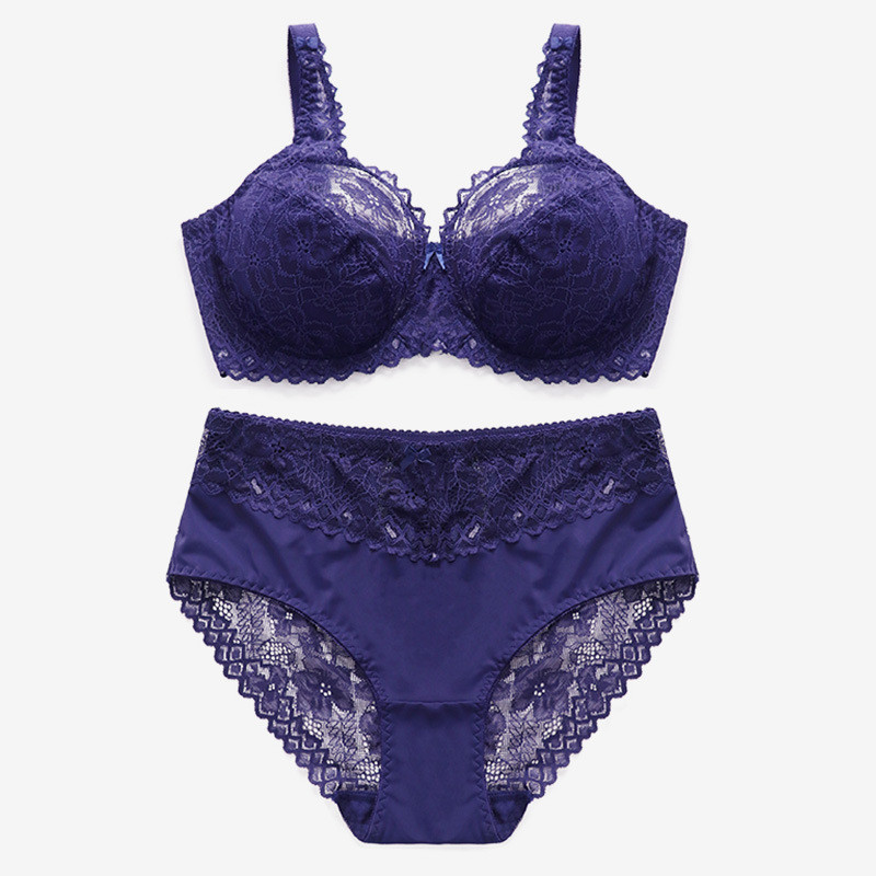 Underwire Push Up Ladies Comfortable Lace Bra Set - Image 2