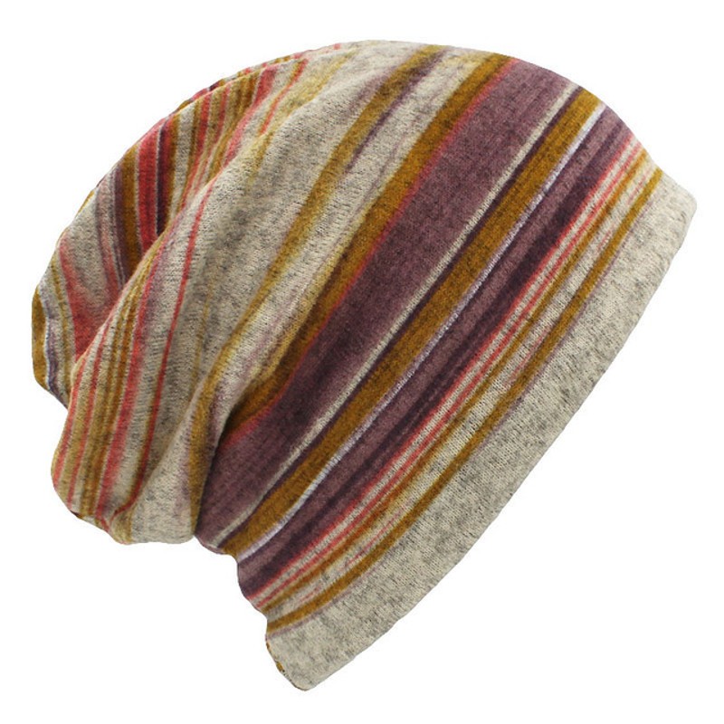 Fashion Striped Ladies Wool Hat