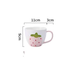 Cute Girl Strawberry Series Tableware Cartoon Dishes - H - View 1