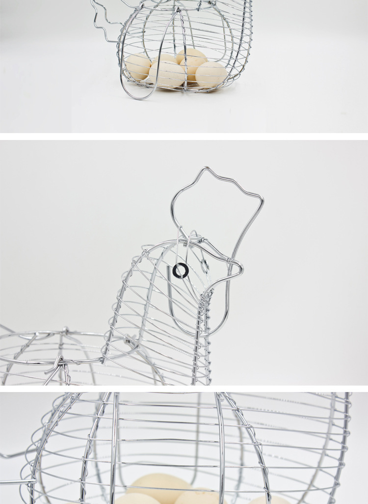 Title 4, New Storage Basket Hen Ornament Wire