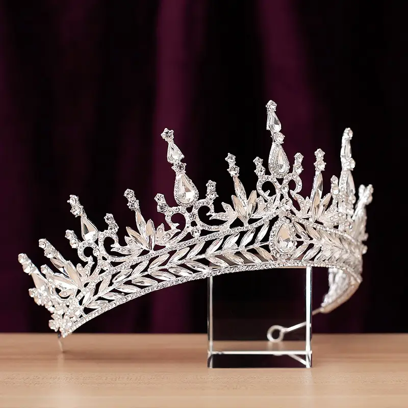 Japan And South Korea Luxury Diamond Crown Retro Elegant Headdress