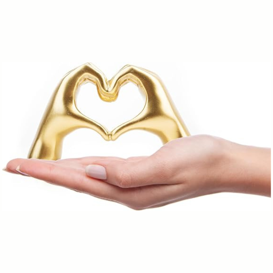 Heart Hands Sculpture