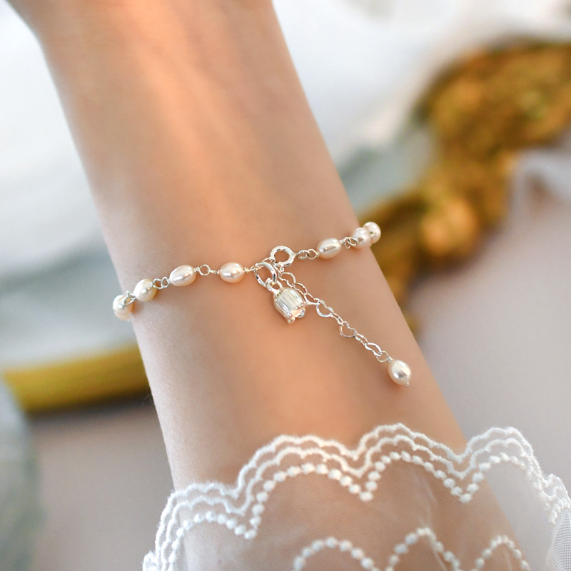 Jewelry Women's Freshwater Pearl Bunny Bracelet