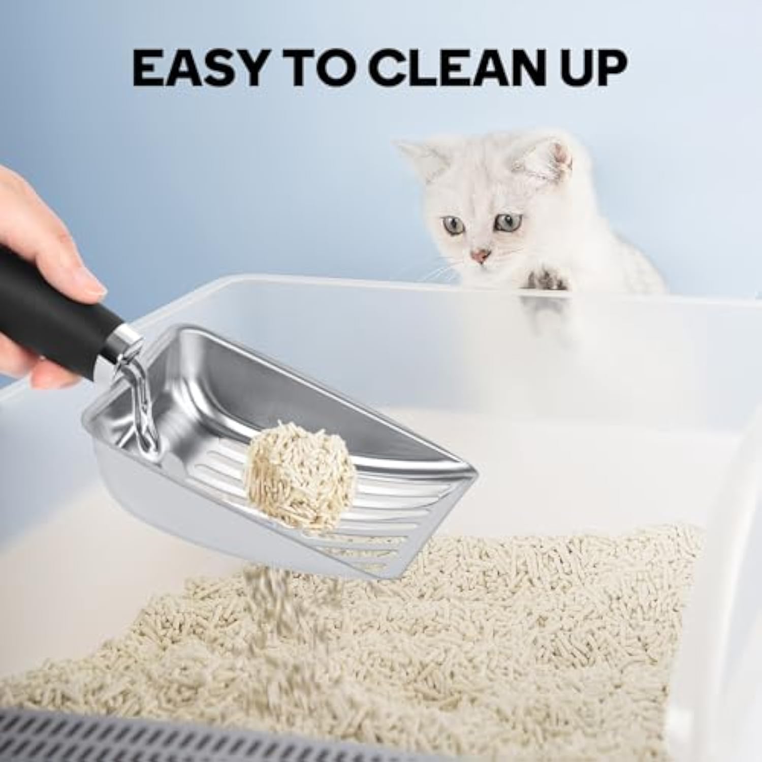 Title 4, Cat Litter Scoop Kitty Metal Scooper Stainless ...