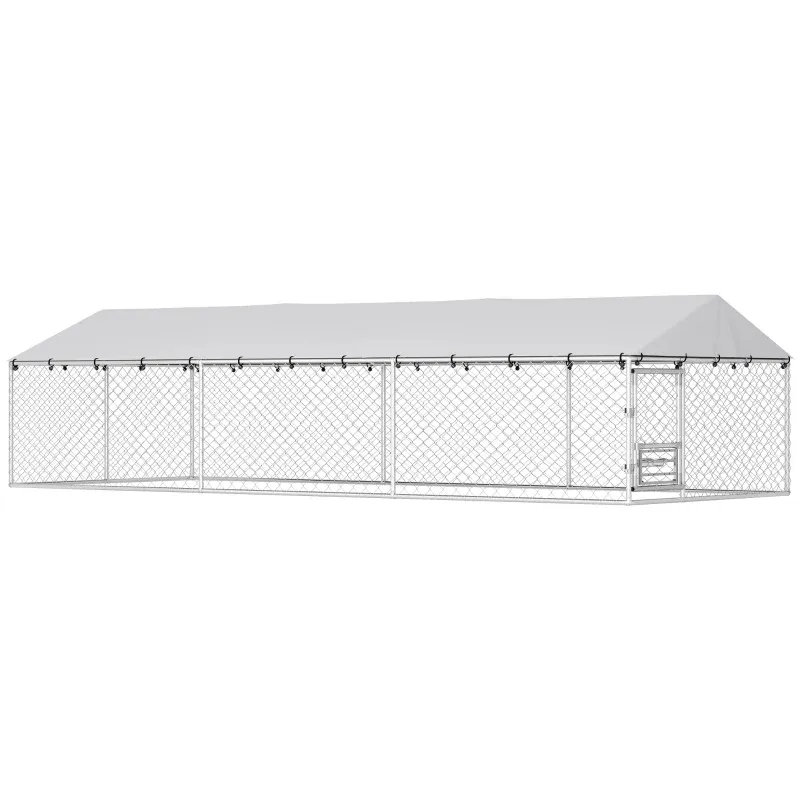 PawHut Dog Kennel Outdoor Run Waterproof UV-Resist