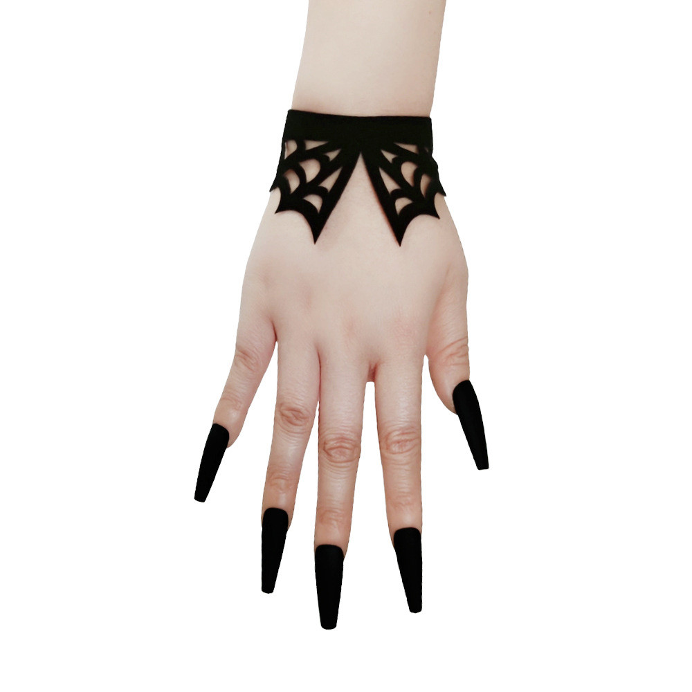Men's And Women's Fashion Halloween Black Spider Web Bracelet