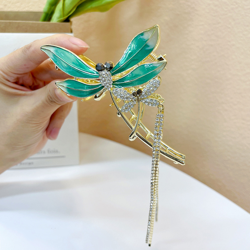 Elegant Temperament Dragonfly Grab Clip Female High-end Hairpin — foto 3