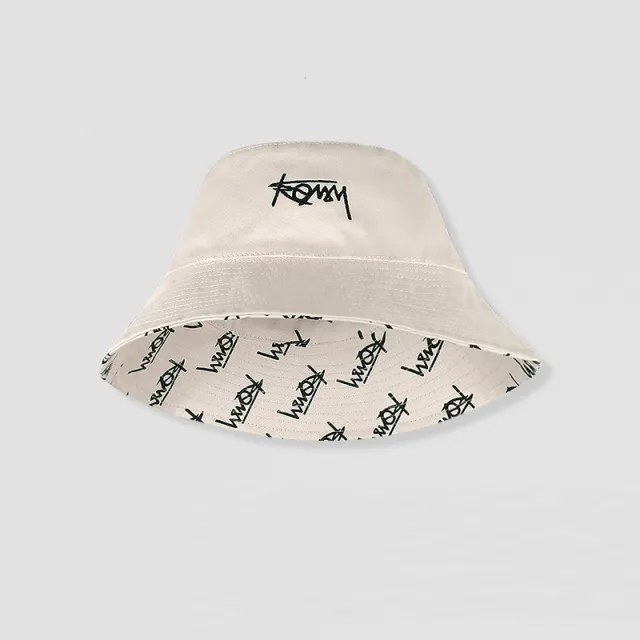 Hawaiian Fisherman Hat Men's Summer Big Eaves Double sided Wearing Japanese Tide Brand Km Full Printkhaki - Shop at LoveMi