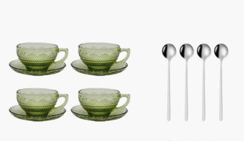 4piece milk tea cup set