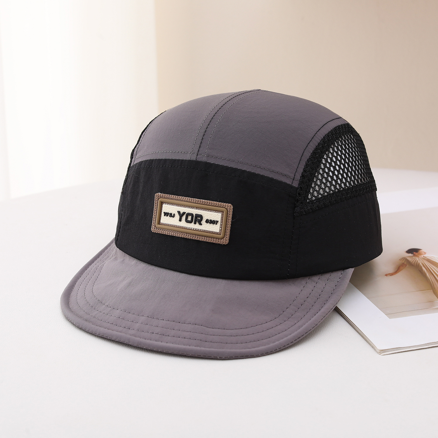 Men's And Women's Multi-color Letter Patchwork Mesh Sun Protection Breathable Quick-drying Adjustable Fashionable Casual Baseball Cap For Outdoor Sports, Street Travel