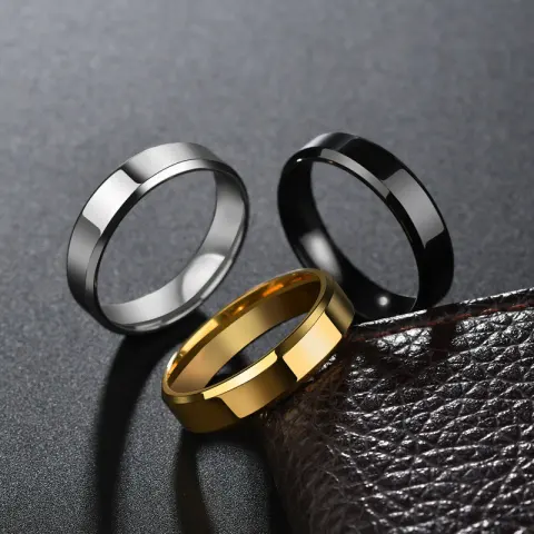Niche Rings for Men and Women Stainless Steel Couple