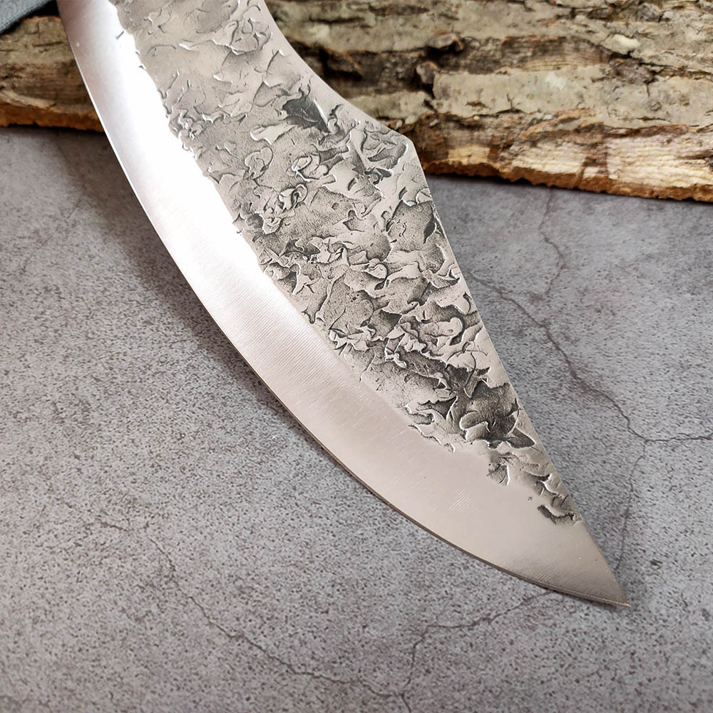 Rusty Manganese Steel Pork Stall Peeling Butcher Knife