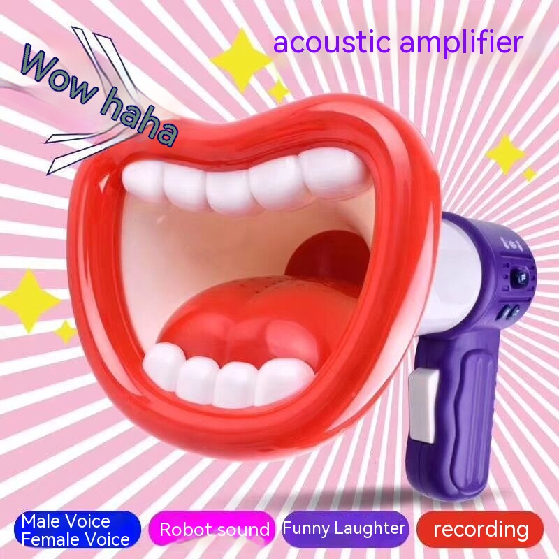 Children’s Creative Funny Net Red Lips Horn Loudspeaker