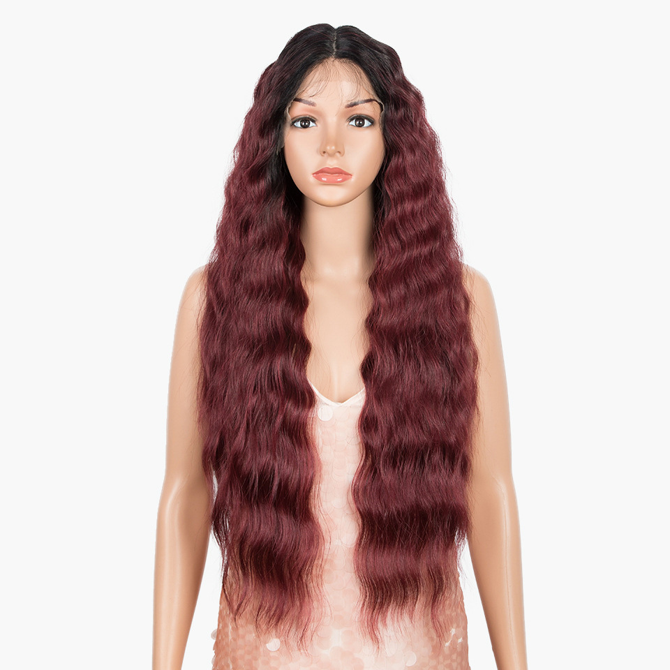 Women's Wig Wave Long Curly Hair Chemical Fiber Headgear — foto 5