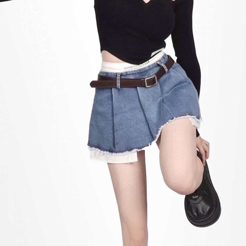 Denim Skirt Women's Summer High Waist Design