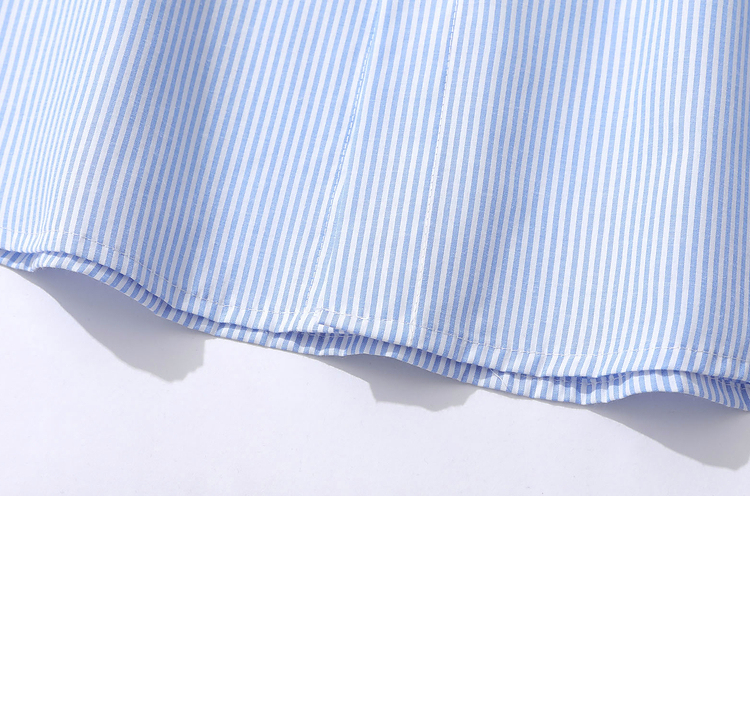 Bf Loose Couple Striped Shirt Coat