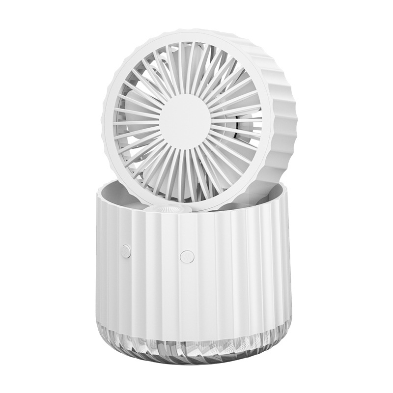 Rechargeable Mist Spray Fan 3 Speeds Portable USB Fan With 5 Blades