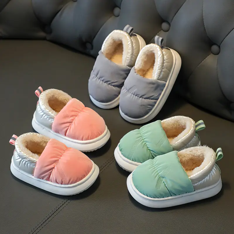Warm Down Cloth Waterproof Household Cotton Slippers