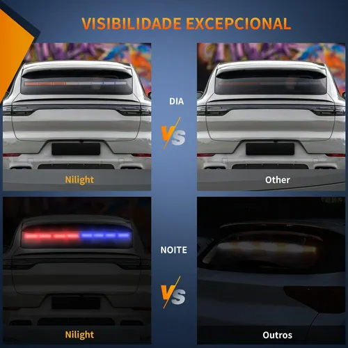 LED Emergency Strobe Lights For Police Car 119cm