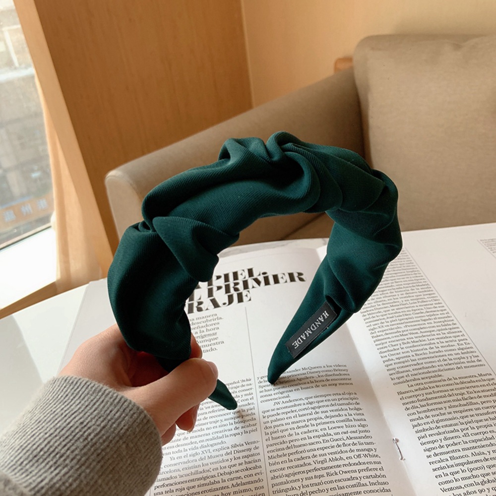 Fashionable Retro Compression Hair Accessories Women Blackish Green - Shop at LoveMi