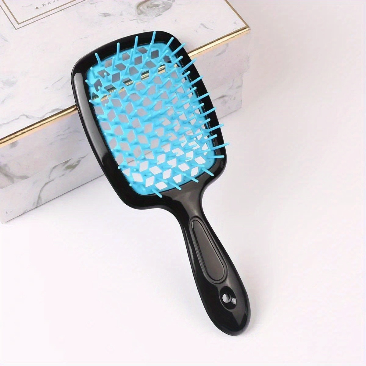 Hair Massage Scalp Brush and Wide Tooth Comb - Perfect for the shower, frizz free shine, locks you love, all hair vibes welcome, painless.