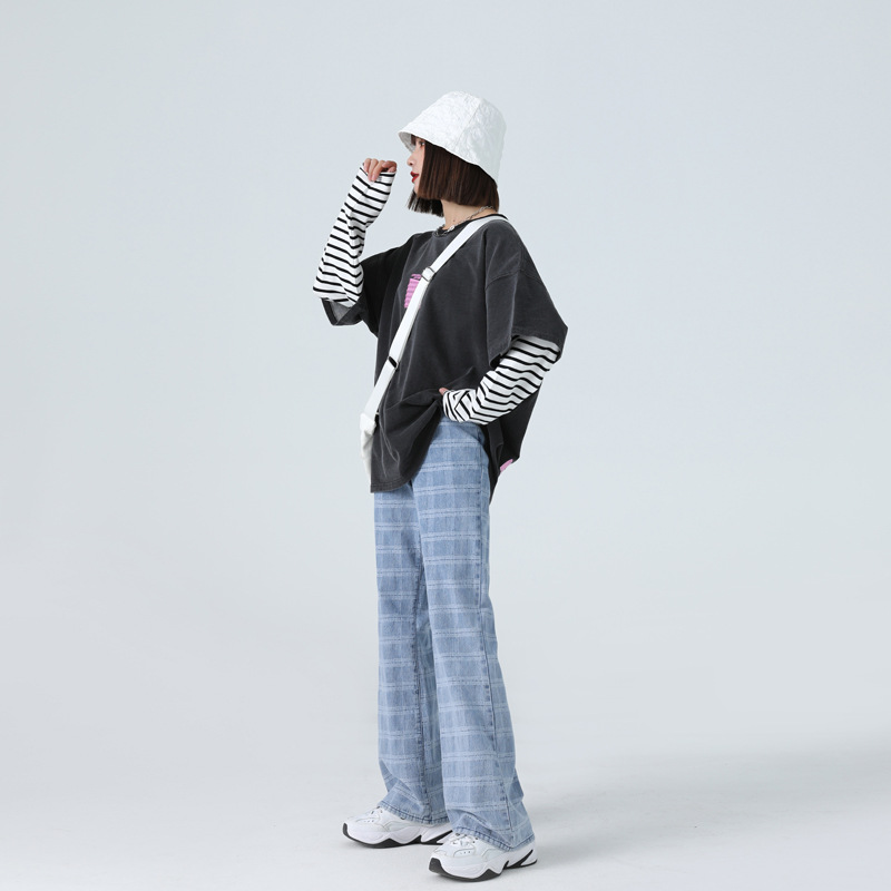 European And American Style Drape Wide Leg Pants