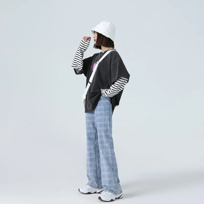 European And American Style Drape Wide Leg Pants