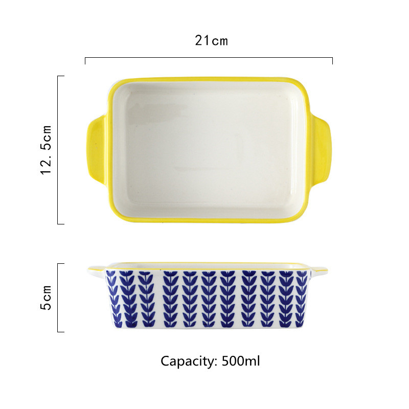 Title 6, Rectangular Plate And Binaural Baking Bowl