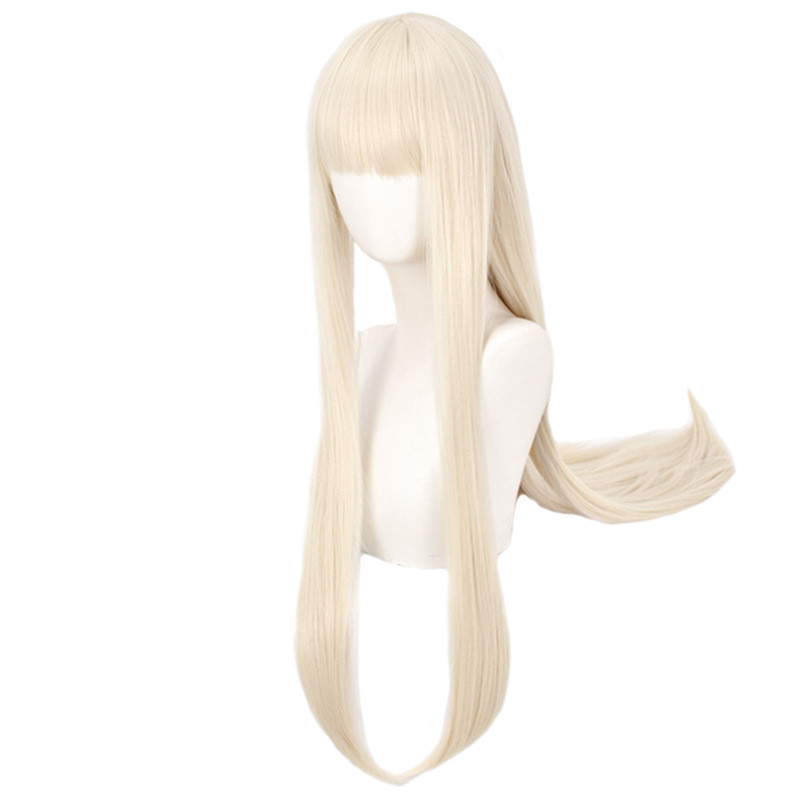 Title 4, Anime bangs milk golden cos wig