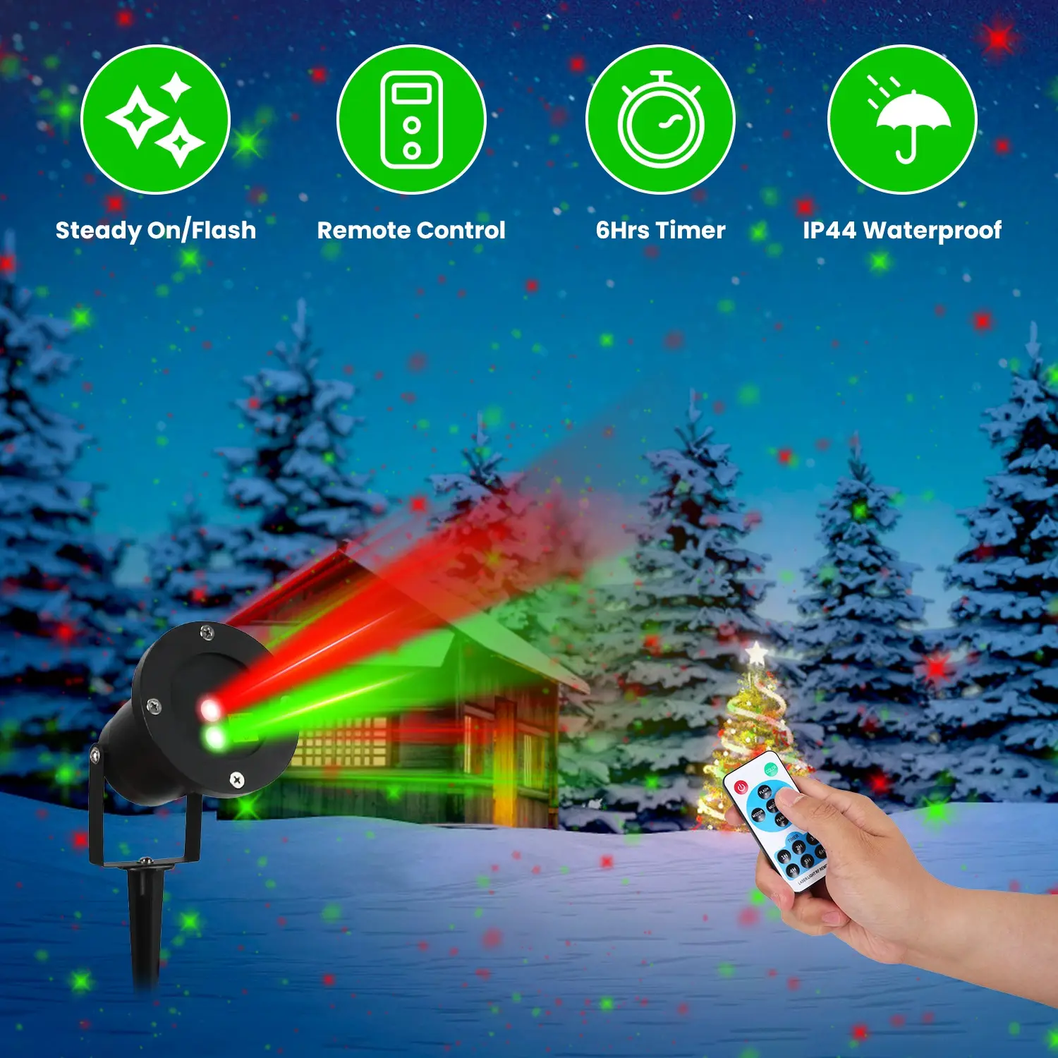 Outdoor Laser Projector Light Red And Green