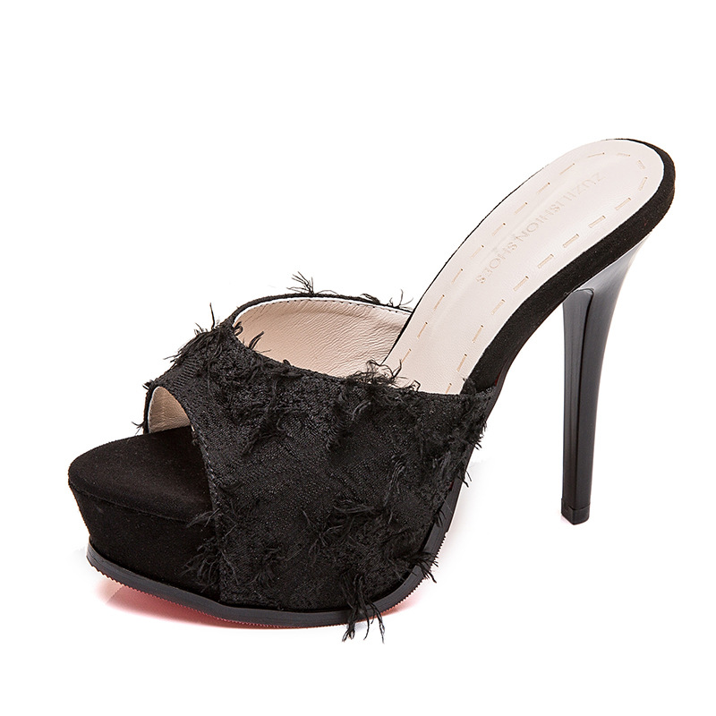 Fashion Women's New Summer High Heels Black - Shop at LoveMi