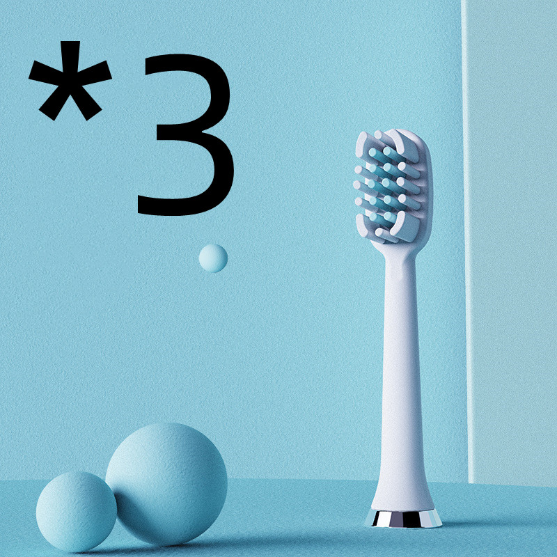 3pcs White toothbrush head