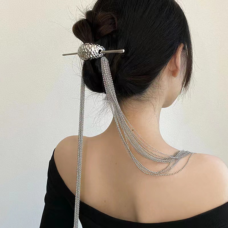 Unique Personality Niche Design Trendy Ponytail Back Head Headgear