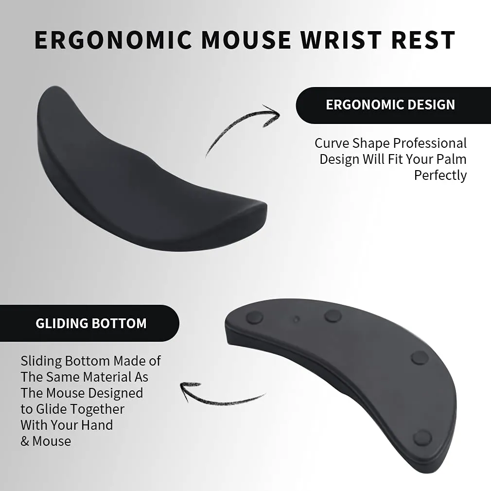 Ergonomic Mouse Wrist Rest Mouse Pads Silicon Gel Non-Slip Streamline Wrist Rest Support Mat Computer Mouse Pad For Office Gaming PC Accessories – image 6