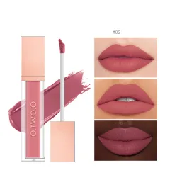 High-energy Dense Fog Matte 18 Colour Lip Glaze Non-stick Cup Velvet - 2Peach Bean Paste - View 1