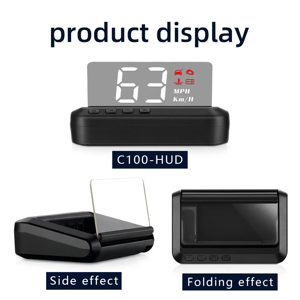 Reflection Board Mirror HUD C100 Car OBD Smart Digital Meter