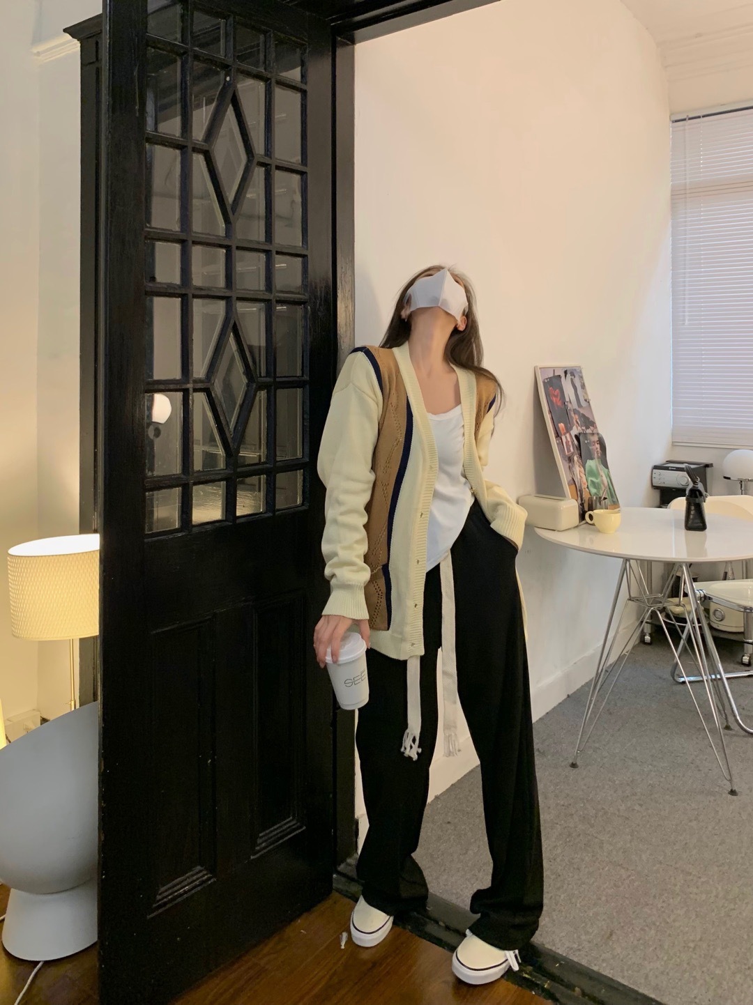 Women's Casual Drawstring High Waist Wide Leg Pants