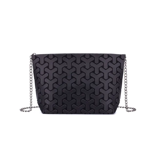 Women's Geometric Rhombus Shoulder Bag Foldable Silver - Shop at LoveMi