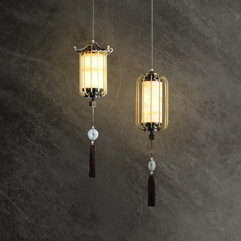New Chinese Zen Bedroom Bedside Lamp Hanging