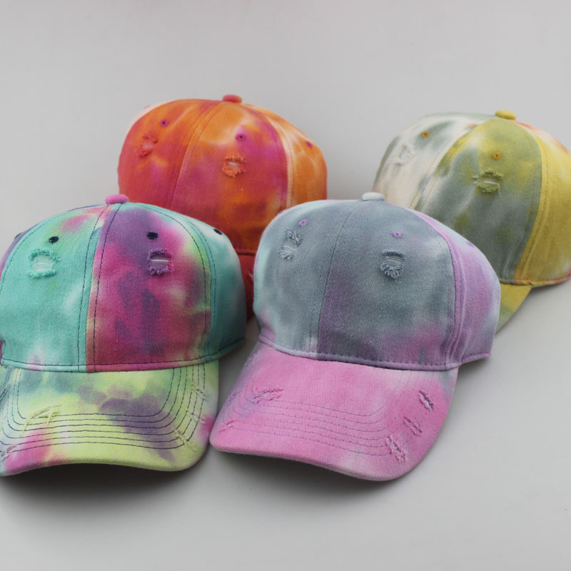 Title 7, Casquette de baseball tie-dye à trous colorés d...