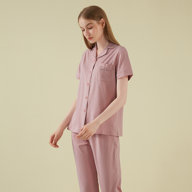 Title 8, Pure Cotton Womens Suit Pajamas