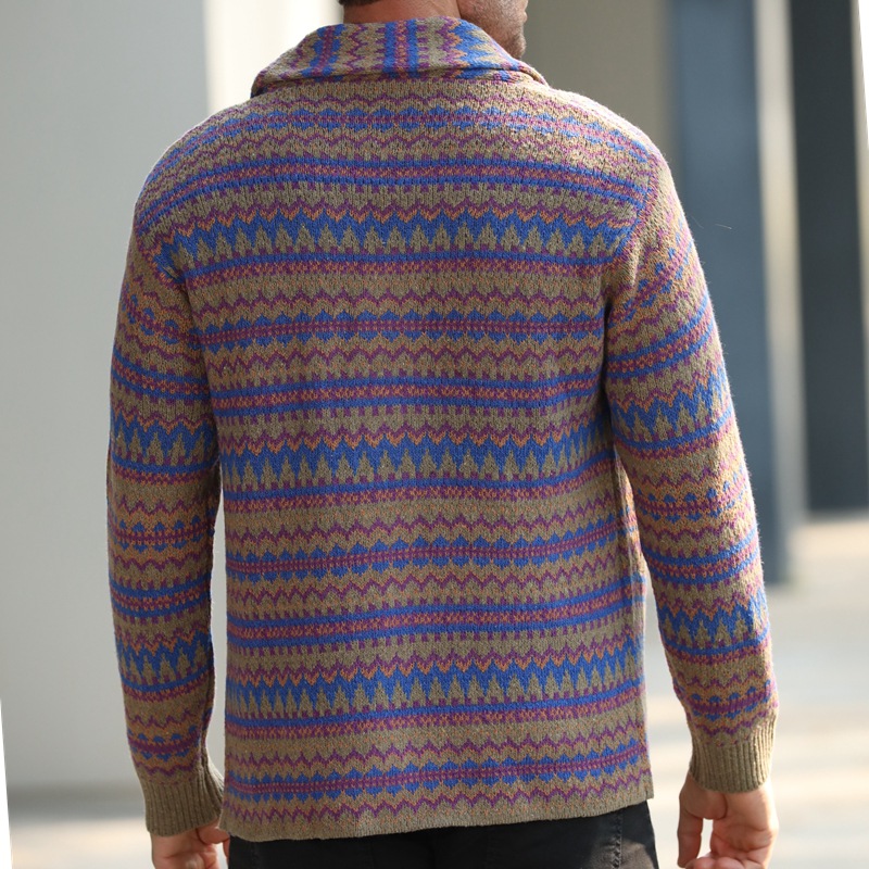 Title 3, Fashion Mixed Wool Jacquard Sweater