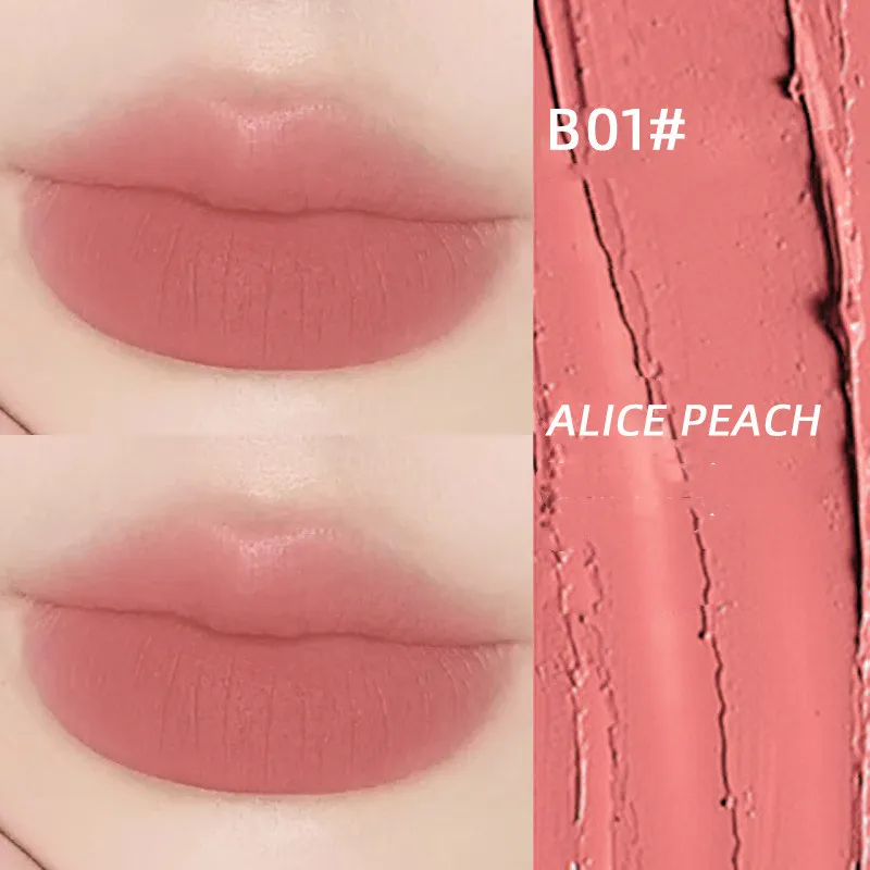Lip And Cheek Dual-use New Lip Mud Matte Matte Velvet Lip Glaze Lipstick - B01